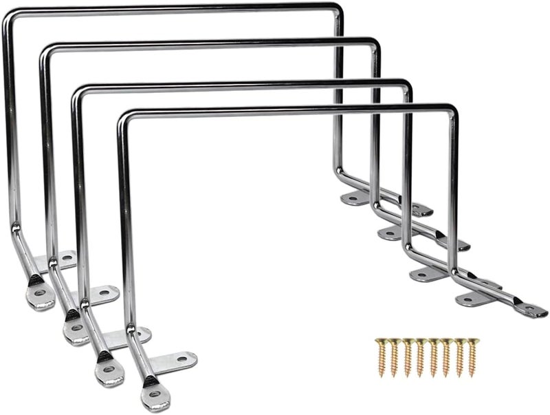 Benbuoo Chrome Mattress Slide Stopper Retainer Bar 4PCS, Thickened-chrome, Non-Slip, Spot Clean Only - Image 1